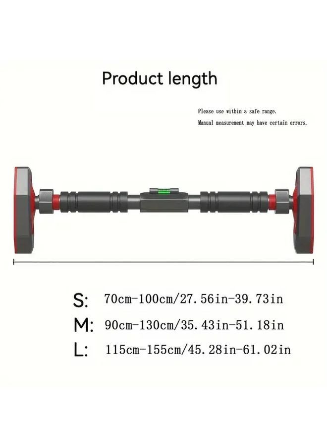 Adjustable Doorway Pull Up Bar Home Gym Equipment Core Muscle Training Size L 47 24 62 99 Inch - Image 4